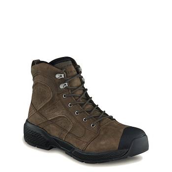 Red Wing Exos Lite 6-inch Soft Toe - Hnede Nepremokave Topanky Panske, RW084SK